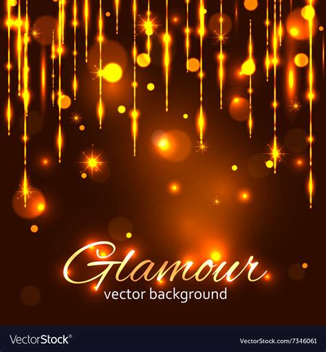 Glamour gold background glamorous background Vector Image