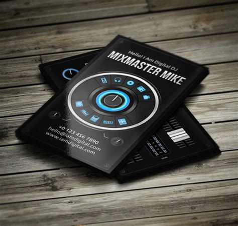 Amazing DJ Business Cards PSD Templates | Design | Graphic Design Junction