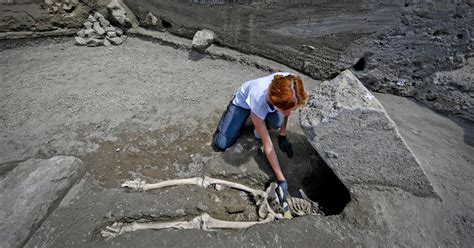 Archaeologists find remains of man crushed as he fled Pompeii