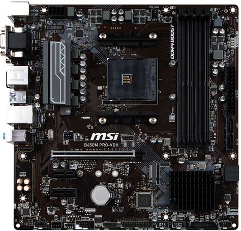 MSI B450M PRO-VDH Ryzen Motherboard - Best Deal - South Africa