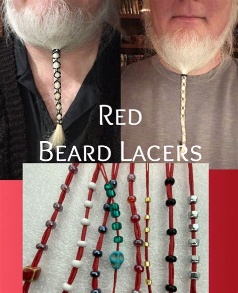 Beard Lacer RED Beard Hair Accessories Beard Tie - Etsy