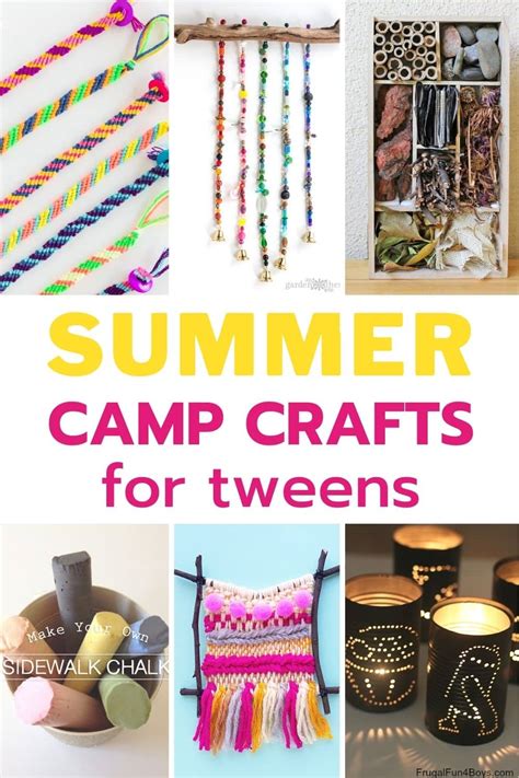 Fun Summer Camp Crafts for Tweens