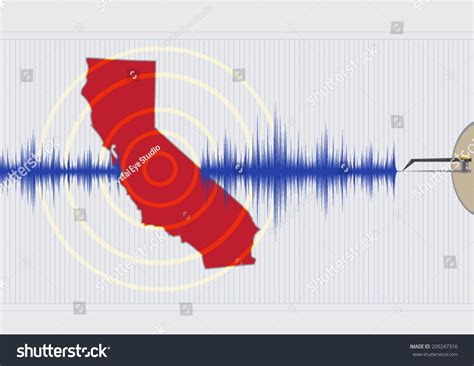 California Earthquake Concept Vector Eps10 Stock Vector (Royalty Free ...