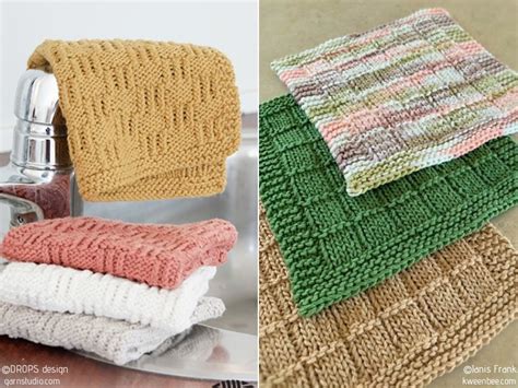 Simple Dishcloths - Free Knitting Patterns