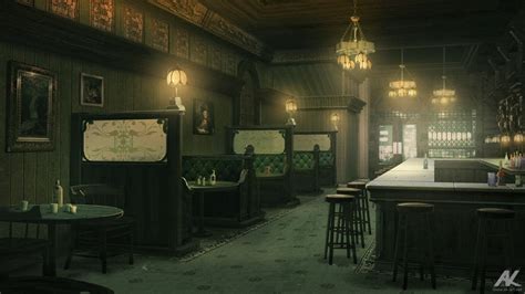 Cosy bar by adamkuczek on DeviantArt | Concept art, Scenery, Fantasy ...