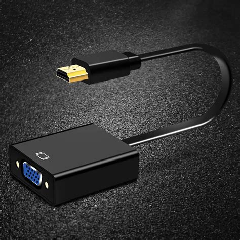 HDMI To VGA PS4 Adapter Converter Male To Famale HDMI To VGA Adapter Conversor With Audio Cable ...