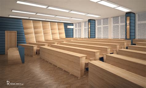 Interior Design of Lecture hall 424 on Behance