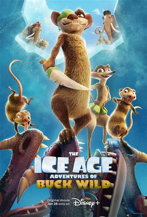 The Ice Age Adventures of Buck Wild (Disney+) movie large poster.