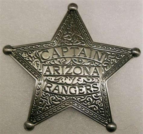 Unique Reproduction Badge CAPTAIN ARIZONA RANGERS Law Enforcement | eBay