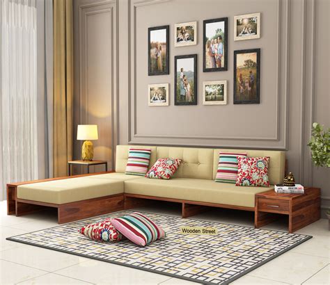 L Shape Sofa Set With Storage | Baci Living Room