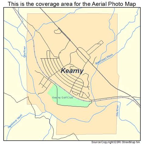 Aerial Photography Map of Kearny, AZ Arizona