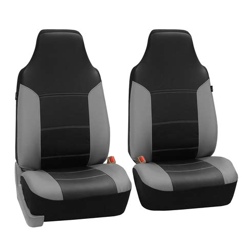 FH Group Highback Seat Royal Leather Seat Covers for Sedan, SUV, Van, Truck, Two Highback ...