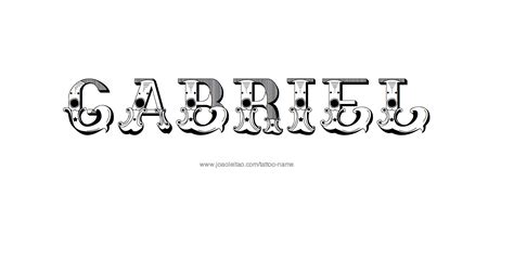 Gabriel Name Tattoo Designs