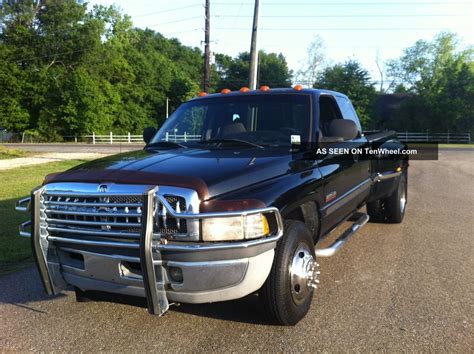 1999 Dodge Ram 3500 5. 9 Cummins Turbo Diesel Quad Cab Ac 164k Dually ...