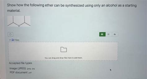 Solved Design a synthesis for the following ether using only | Chegg.com