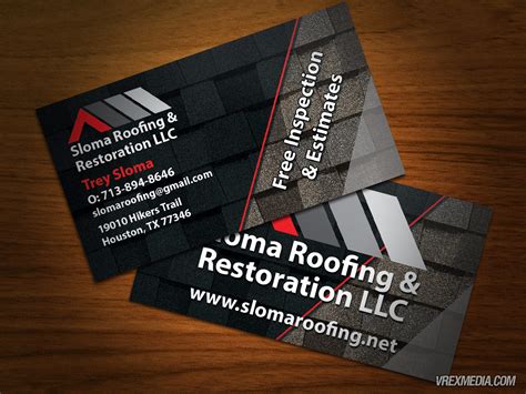 Roofing Business Cards Templates