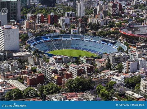 Aerial View of Soccer Football Stadium in Mexico City Editorial Image ...