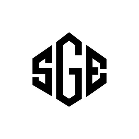 SGE letter logo design with polygon shape. SGE polygon and cube shape logo design. SGE hexagon ...