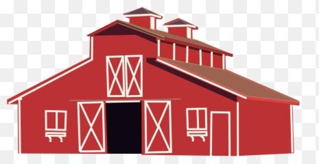 White Farmhouse - Cartoon Barn Black And White Free Png,Farmhouse Png - free transparent png ...