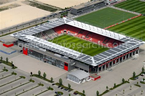 Aerial image Ingolstadt - Sports facility grounds of the Arena stadium Audi Sportpark in ...