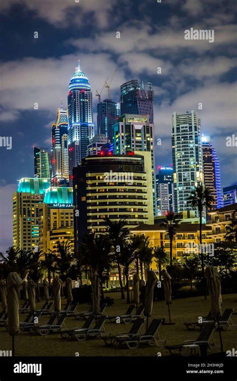 Dubai Marina cityscape, UAE Stock Photo - Alamy