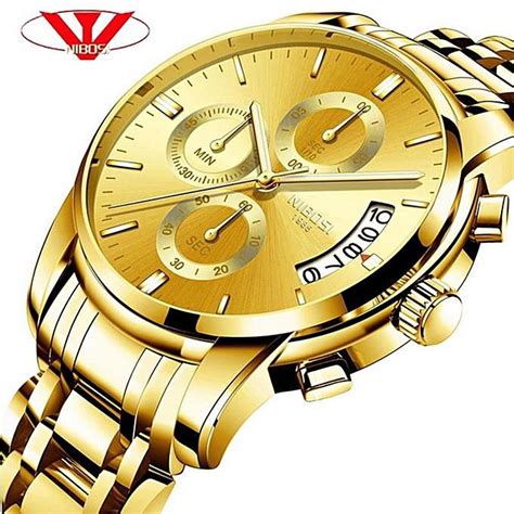 Nibosi NIBOSI Watches Men Waterproof Stainless Steel Luxury Analogue Wrist Watches Chronograph ...