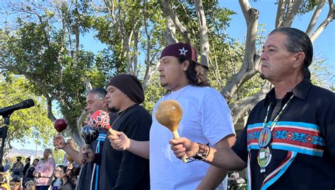 Tribal leaders raise Kumeyaay/Diegueño flag on Southwestern College honoring Native American ...