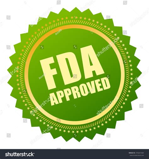 Fda Approved Icon, Vector Illustration Isolated On White Background ...