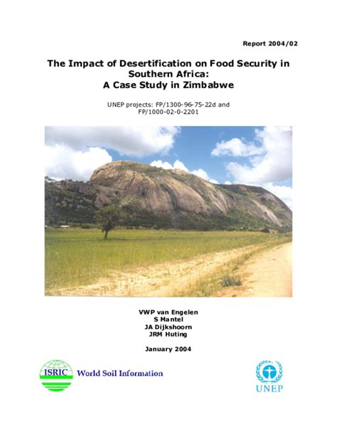 (PDF) The impact of desertification on food security in Southern Africa: A case study in ...