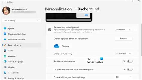 How to change Slideshow settings in Windows 11/10