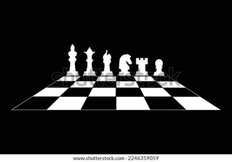 Chess Icon Illustration White Black Chess Stock Vector (Royalty Free ...