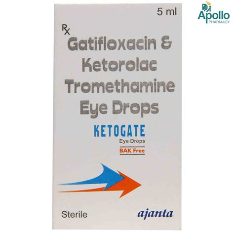 Ketogate Eye Drops 5 ml | Uses, Side Effects, Price | Apollo Pharmacy