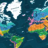 World Map Poster – in a nutshell – kurzgesagt