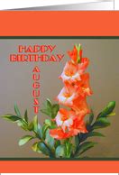 Birthday Flower Cards for August from Greeting Card Universe