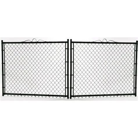 4-ft H x 8-ft W Vinyl-Coated Steel Chain Link Fence Gate