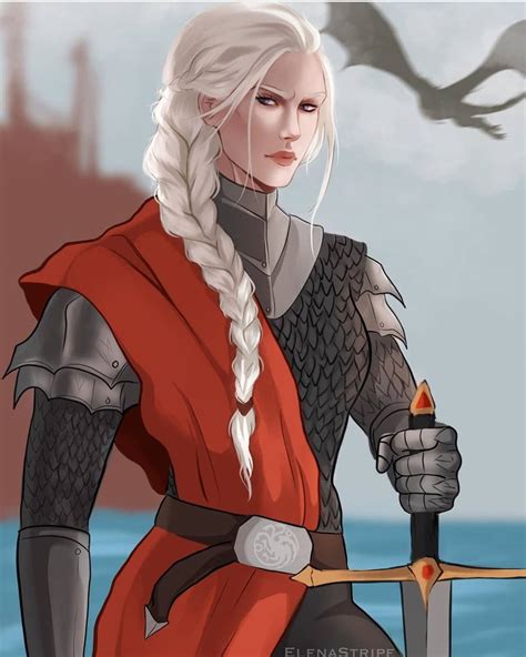 Game of Thrones Fanart on Instagram: "Visenya Targaryen by @elenastripe ...