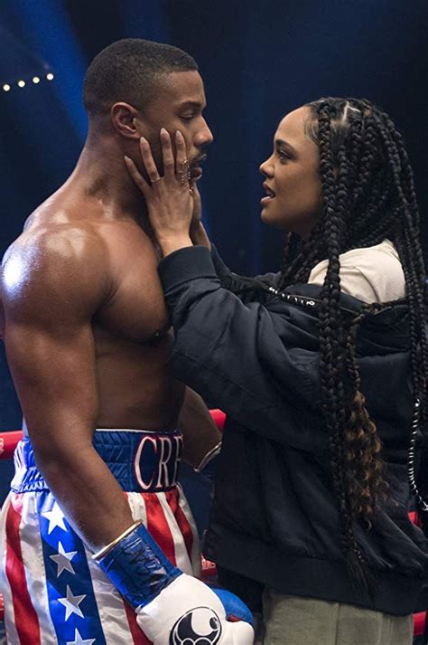 Michael B. Jordan and Tessa Thompson in Creed II (2018) | Tessa ...