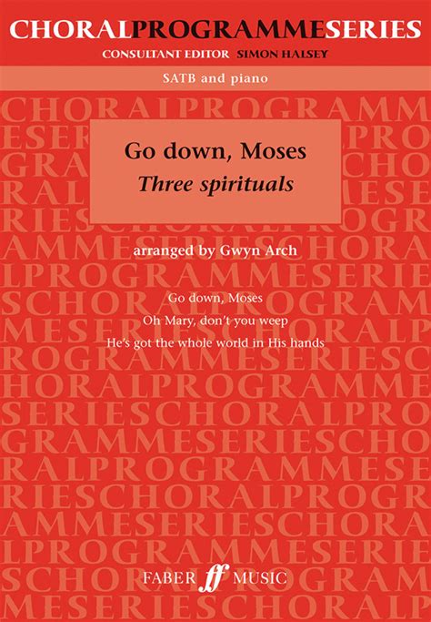 Go Down, Moses: SATB Choral Book | Sheet Music