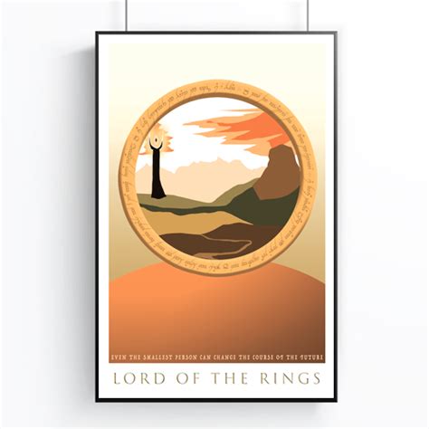 Lord of the Rings Minimal Poster | HOMETOWN GO