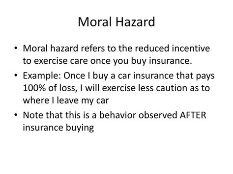 PPT - Moral Hazard PowerPoint Presentation, free download - ID:1802396