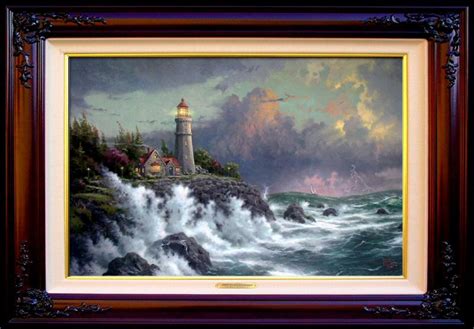 Conquering The Storms (Seaside Memories VI) Thomas Kinkade LARGE 24x36 ...