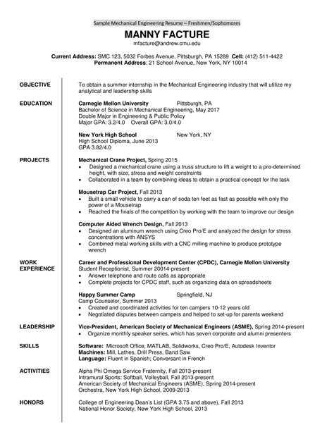 Mechanical Engineer First Job Resume For Fresher - How to draft a Mechanical Engineer Fi… | Job ...