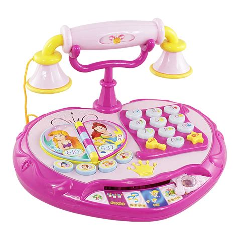 Princess Toy Phone Child Phone Music Toy Baby Learning Machine Kids Toy Phone Baby Educational ...