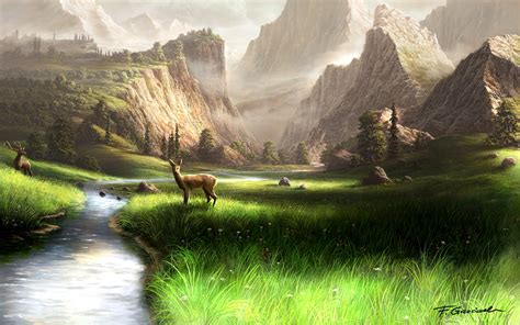 Mountain Landscape by Fel-X on DeviantArt