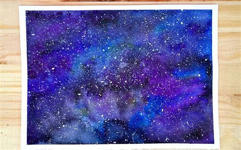 How to Paint a Watercolor Galaxy - An Easy Watercolor Galaxy Tutorial