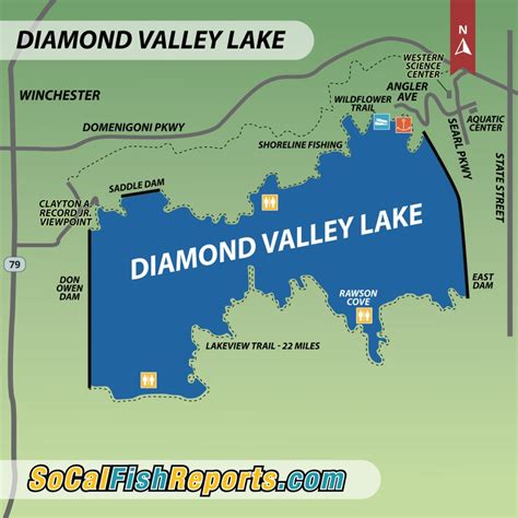 Diamond Valley Lake - Fish Reports & Map