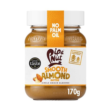 Pip & Nut Smooth Almond Butter 170g| Holland & Barrett