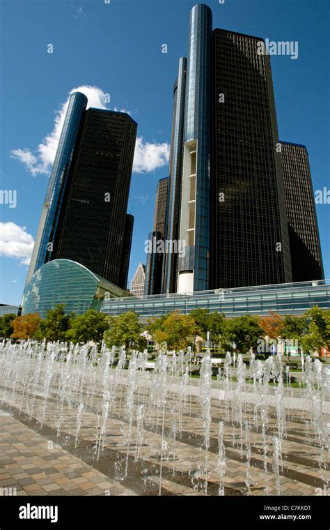 Renaissance Center Detroit Michigan Stock Photo - Alamy