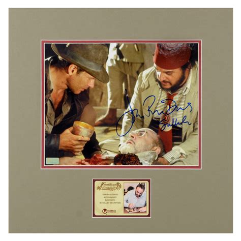 Lot Detail - John Rhys Davies Autographed 8×10 Indiana Jones and the Last Crusade Matted Photo w ...