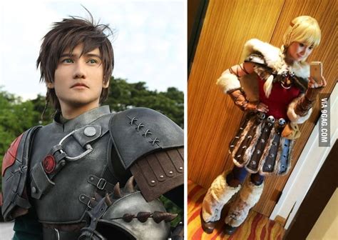 Hiccup and astrid Cosplay - 9GAG